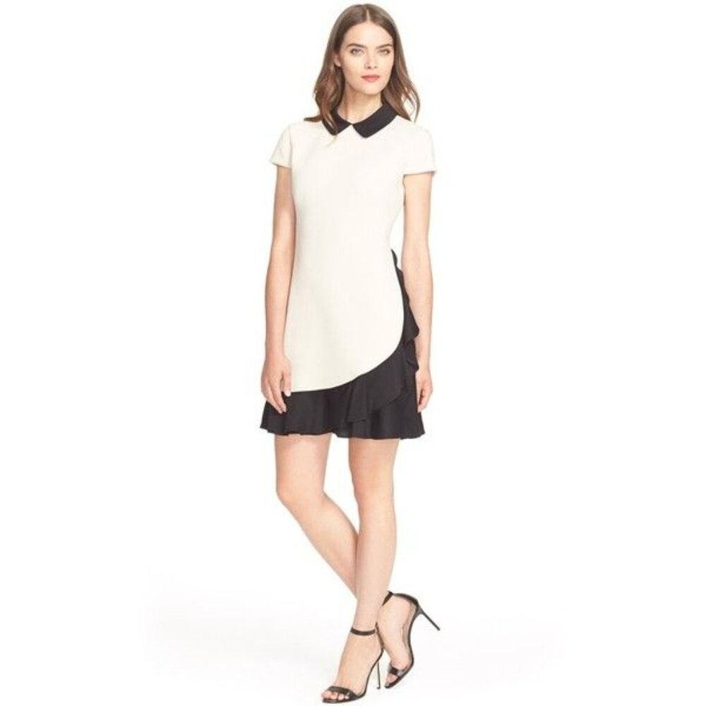 Kate Spade Ruffle Crepe Dress - Picture 2 of 5